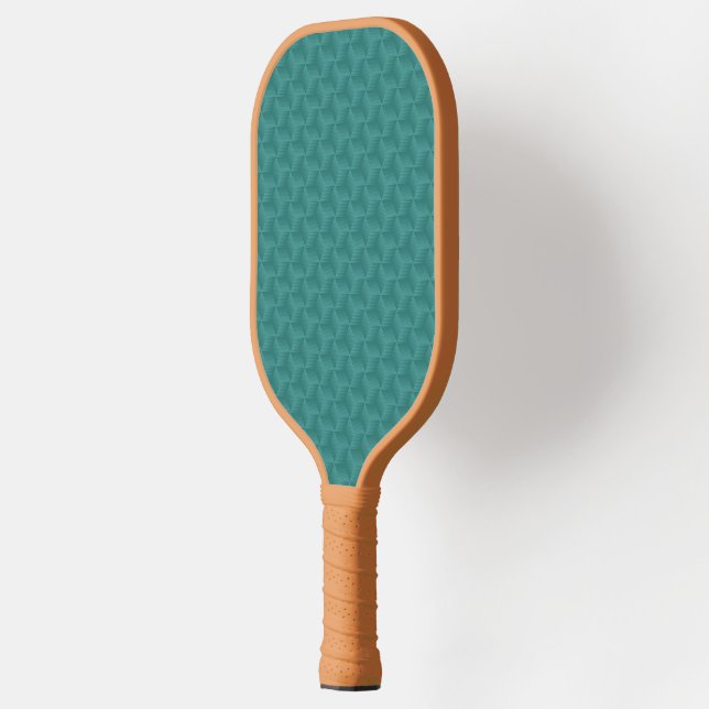 Palas De Pickleball Remo con mango naranja con un verde azulado (Izquierda)