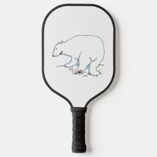 Palas De Pickleball remo de bola negra del oso polar