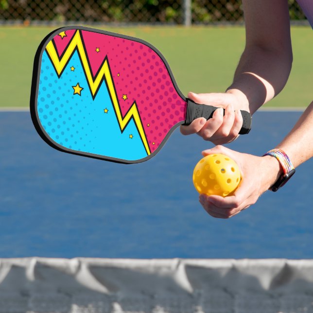 Palas De Pickleball Remo de Pickleball Cool Pop Art  Lightning (in situ)