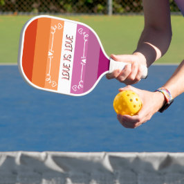 Palas De Pickleball Remo de pickleball del Mes del Orgullo "El amor es