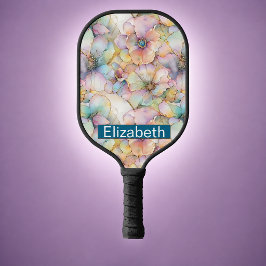 Palas De Pickleball Remo de Pickleball Floral con Tinta Alcohol Pastel