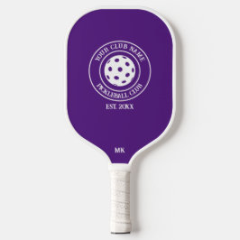 Palas De Pickleball Remo Único Con El Nombre De Su Club Y Año Morado