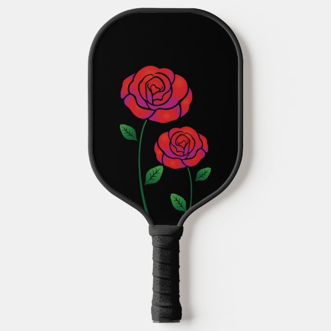Palas De Pickleball Remolino rojo de San Valentín (Anverso)