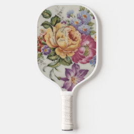 Palas De Pickleball Remolque floral de inspiración porcelana
