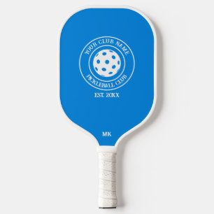 Palas De Pickleball Remolque Único Con Su Nombre De Club Y Azul Año