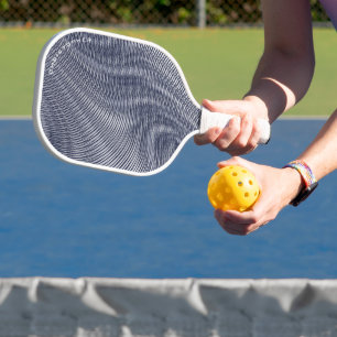 Palas De Pickleball Resumen de bandas de efecto Moiré de plata fundida