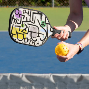 Palas De Pickleball Resumen de fusión artística: La maravilla cubista