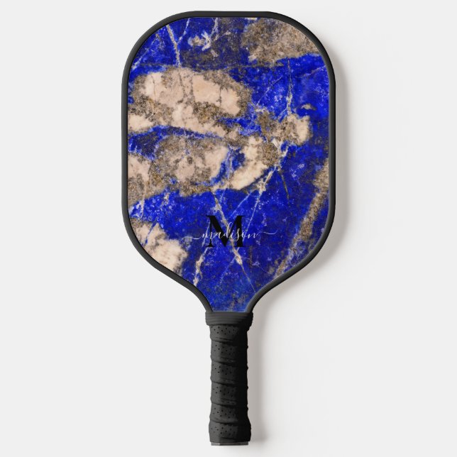 Palas De Pickleball Resumen de Lapis Lazuli Blue Granite (Anverso)
