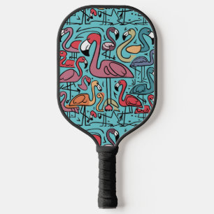 Palas De Pickleball Resumen de los flamencos rosas coloridos de Guay