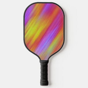 Palas De Pickleball Resumen de Neon Brillante Rojo Rosa Amarillo