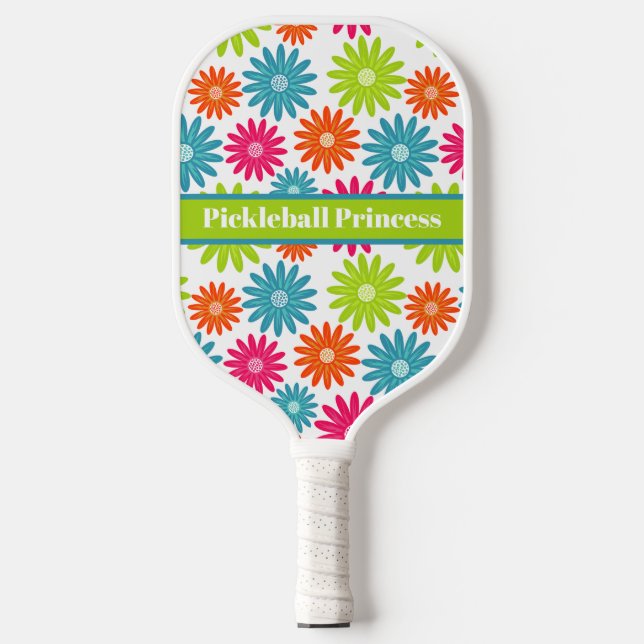 Palas De Pickleball Resumen Floral Pickleball Princesa Pickleball Pad (Anverso)