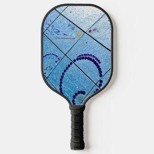 Palas De Pickleball Resumen Mosaico Espejo Azul