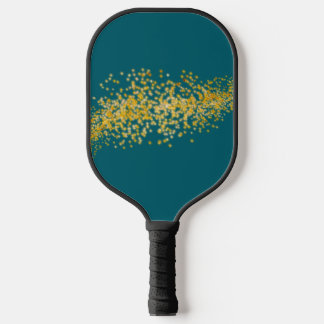 Palas De Pickleball Resumen Oro y Verde azulado