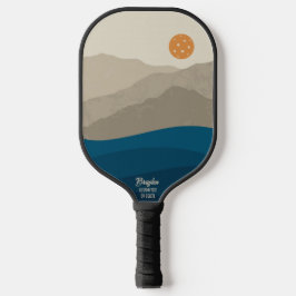 Palas De Pickleball Resumen Paisaje de montaña Pickleball Personalizad