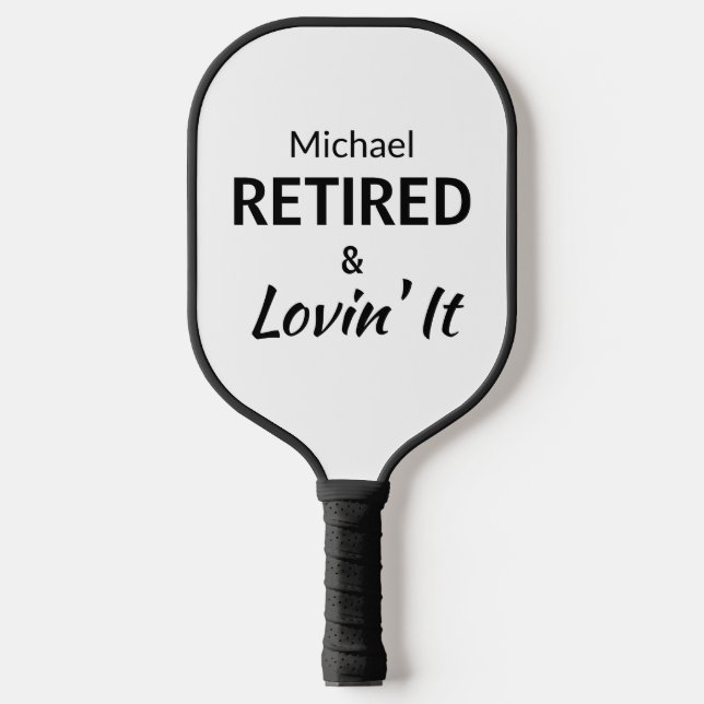 Palas De Pickleball Retirada y encantada Paddle Personalizado de bolas (Anverso)