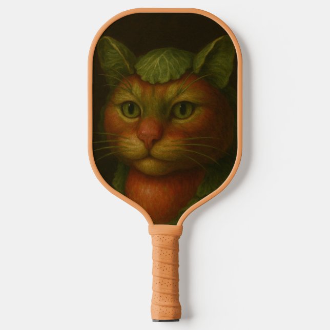Palas De Pickleball Retrato de gato renacentista (Anverso)