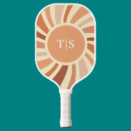 Palas De Pickleball Retro 70s Sunburst Monogram