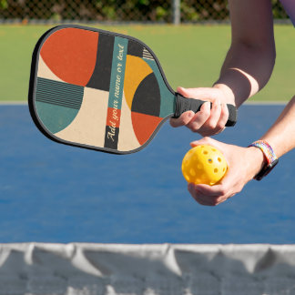 Palas De Pickleball Retro Abstract Geométrico de Mitad de Siglo Person