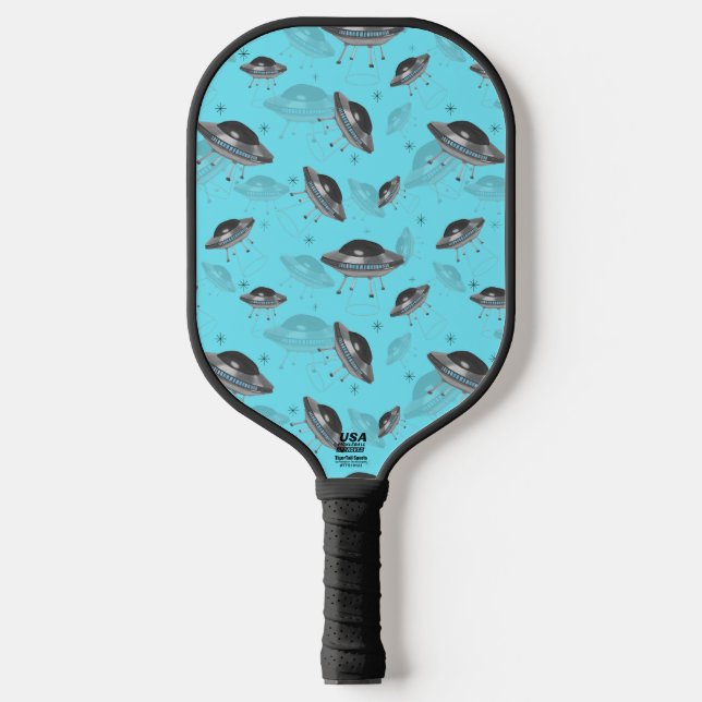 Palas De Pickleball retro azul OVNI Paddle (Anverso)
