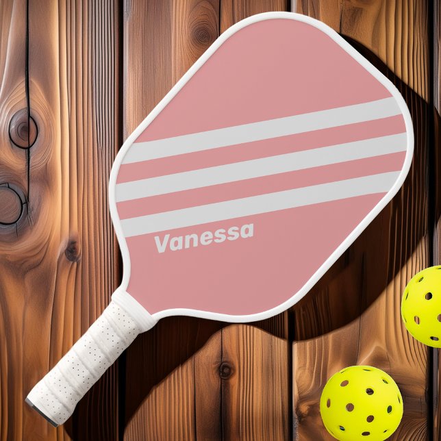 Palas De Pickleball Retro besa tres franjas con nombre (Subido por el creador)