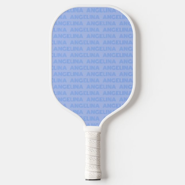 Palas De Pickleball Retro Blue Custom Name Pickleball Paddle 70s (Anverso)