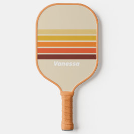 Palas De Pickleball Rétro con Franjas y Nombre