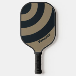 Palas De Pickleball Retro Desierto Tres Círculos Franja con Nombre