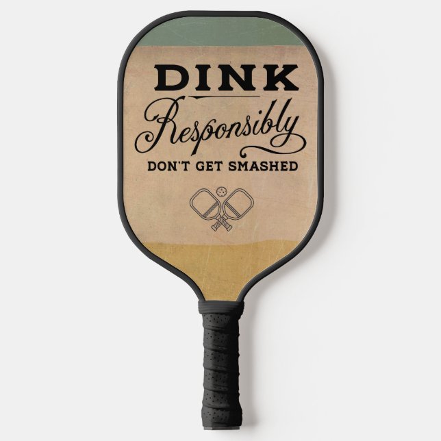 Palas De Pickleball Retro Dink responsable y gracioso (Anverso)