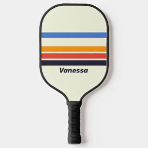 Palas De Pickleball Retro Five Franjas Cruzadas con Nombre