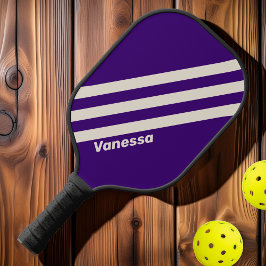 Palas De Pickleball Retro Grapevine Tres Rayas con Nombre