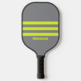 Palas De Pickleball Retro HI VIS Tres Franjas con Nombre