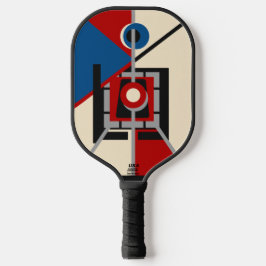 Palas De Pickleball Retro Industrial Deco Geometric Art
