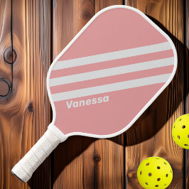 Palas De Pickleball Retro Kiss Tres Rayas con Nombre