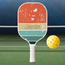 Retro Nombre del atardecer Paddle Personalizado De