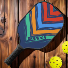 Palas De Pickleball Retro Nostalgic Vintage Chevron Fade