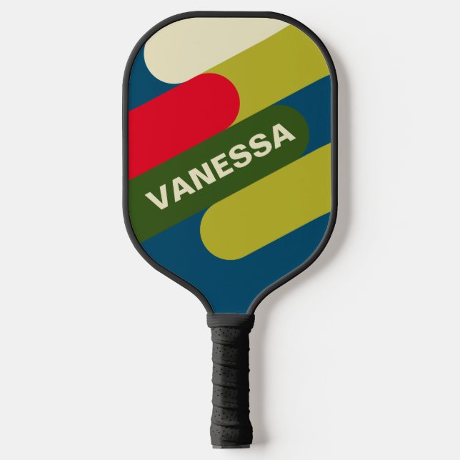 Palas De Pickleball Retro Rugby Fusion with Name (Anverso)