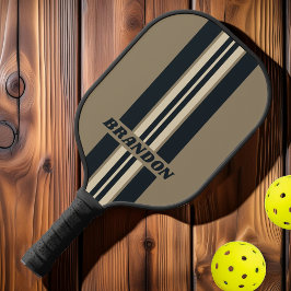 Palas De Pickleball Retro Stormy Desert Rally Strips con nombre