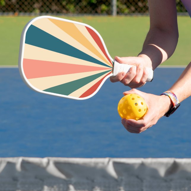 Palas De Pickleball Retro Sunburst (in situ)