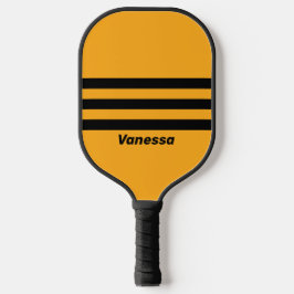 Palas De Pickleball Retro Sunflower Zumbido Tres Franjas Horizontales 