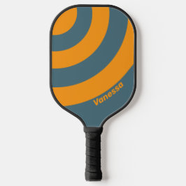 Palas De Pickleball Retro Sunshine Tres Círculos con Nombre