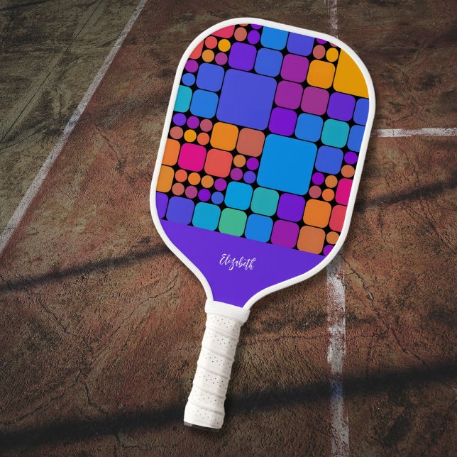 Palas De Pickleball Retro Tiles Personalized | Dink Well (Subido por el creador)