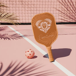 Palas De Pickleball Retro Tropical Palm Tree Pickleball Brillante Duch