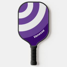 Palas De Pickleball Retro Vid Circulo de la Parra con Nombre en Franja