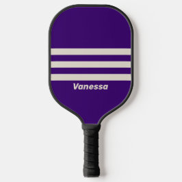 Palas De Pickleball Retro Vid franja transversal con nombre