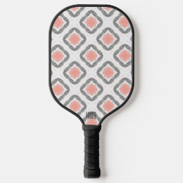 Palas De Pickleball Retro Vintage Peach Black and White Personalizado