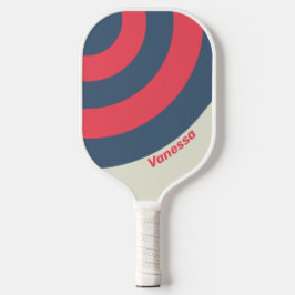 Palas De Pickleball Retro Yacht Club Banda circular con nombre