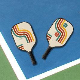 Palas De Pickleball Revival retro: Experimente los 70 con el rojo amar