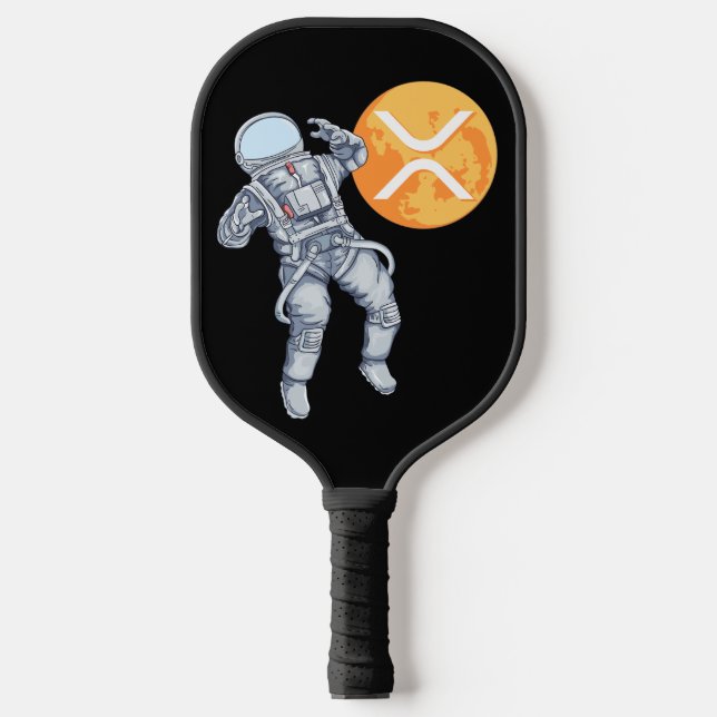 Palas De Pickleball Ripple XRP Criptocurrency -Astronauta criptográfic (Anverso)