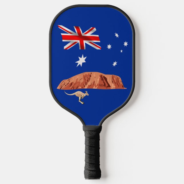Palas De Pickleball Rock de la bandera australiana-Ayers (Anverso)