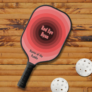 Palas De Pickleball Rojo Eye Ryan, círculos simétricos en rojo